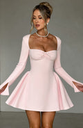 Megan Mini Šaty - Blush