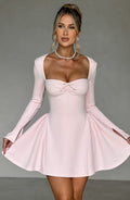 Megan Mini Šaty - Blush