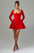 Megan Mini Šaty - Červená