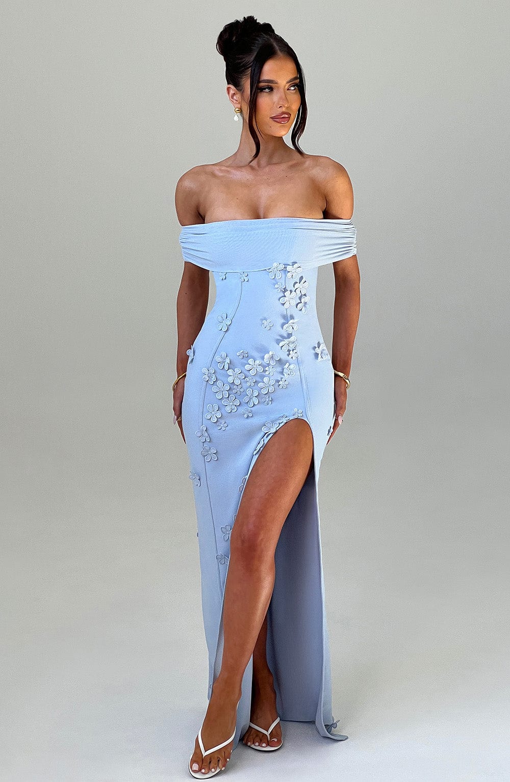 Milani Maxi Šaty - Modrá