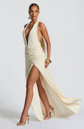 Minerva Maxi Šaty - Slonová kost