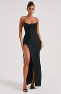 Misha Maxi Šaty - Černá
