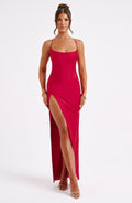 Misha Maxi šaty - Červená