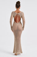 Moana Maxi Šaty - Béžová