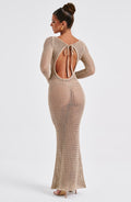 Moana Maxi Šaty - Béžová