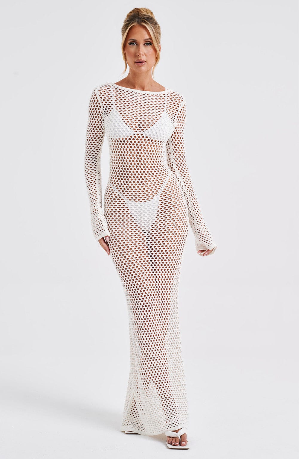 Šaty Moana Maxi - Bílá