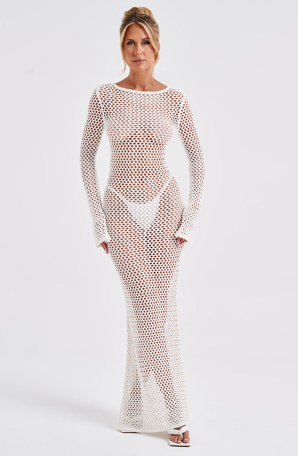 Šaty Moana Maxi - Bílá