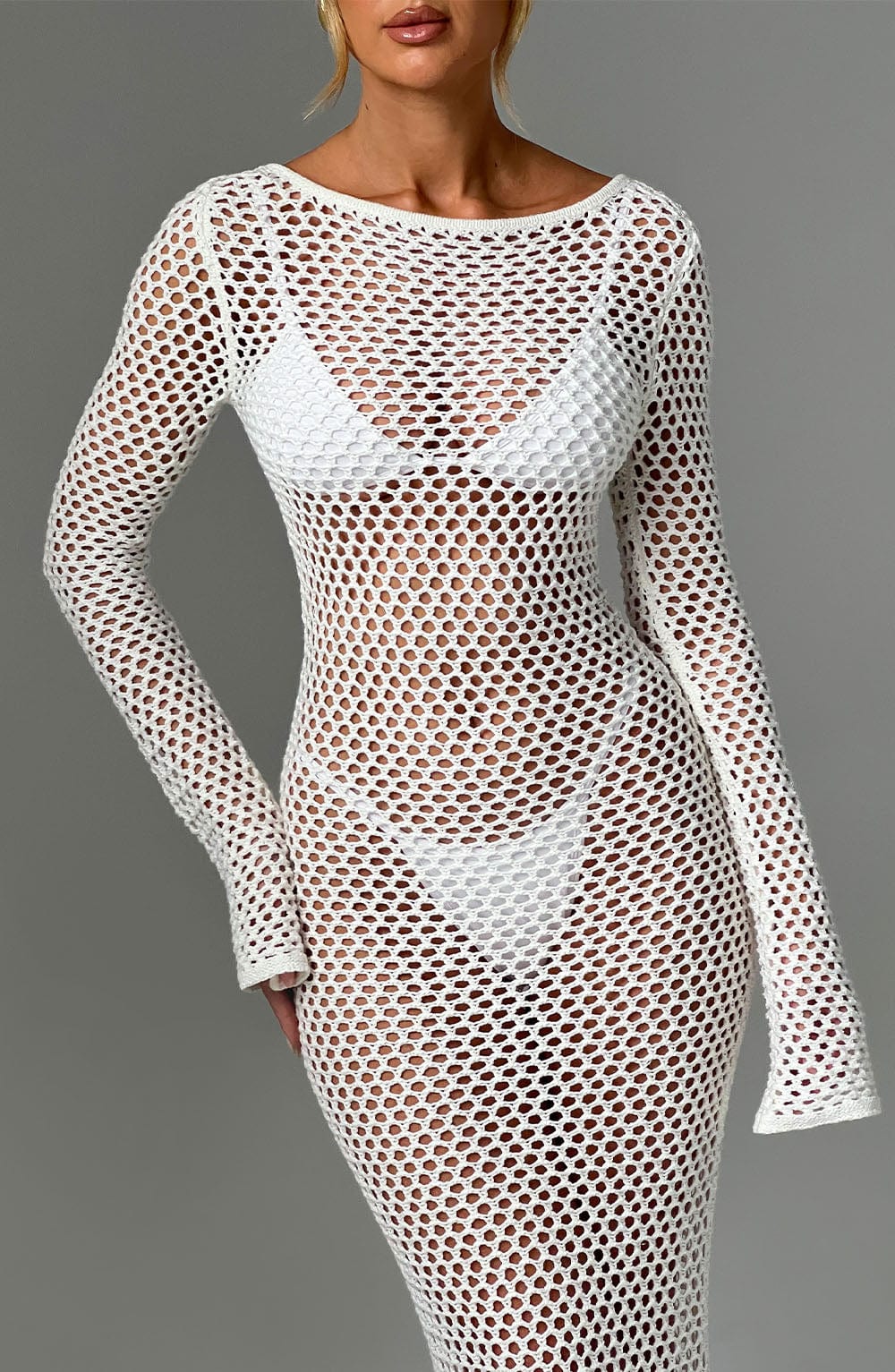 Šaty Moana Maxi - Bílá