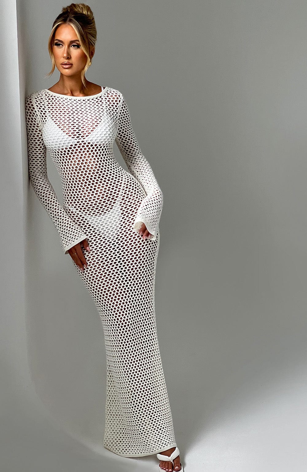 Šaty Moana Maxi - Bílá