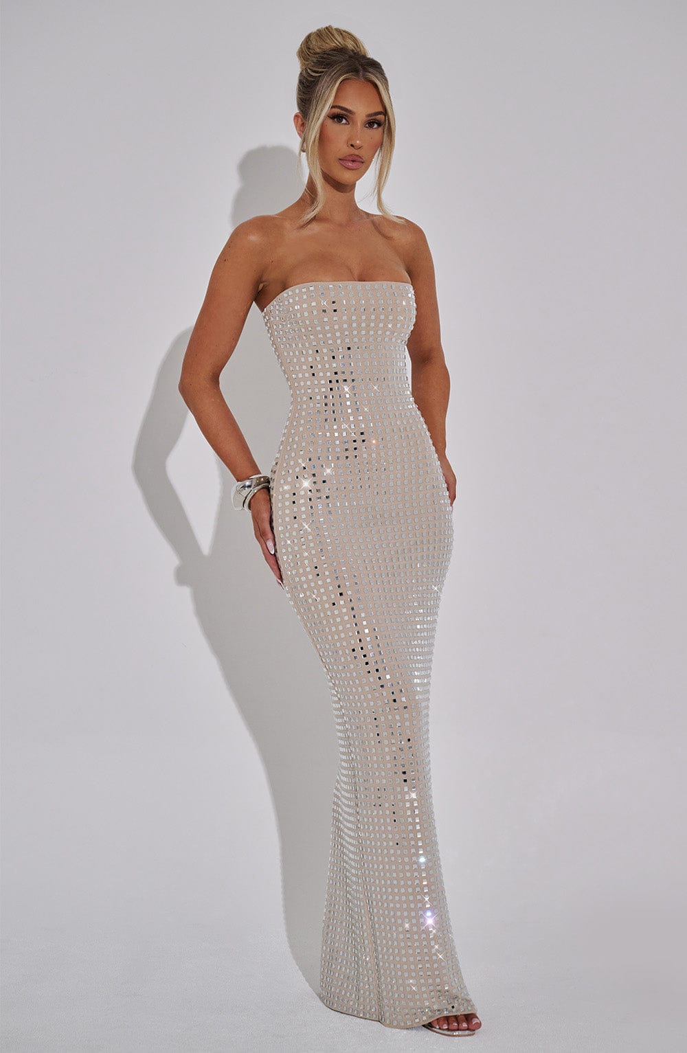 Neriah Maxi Šaty - Nude