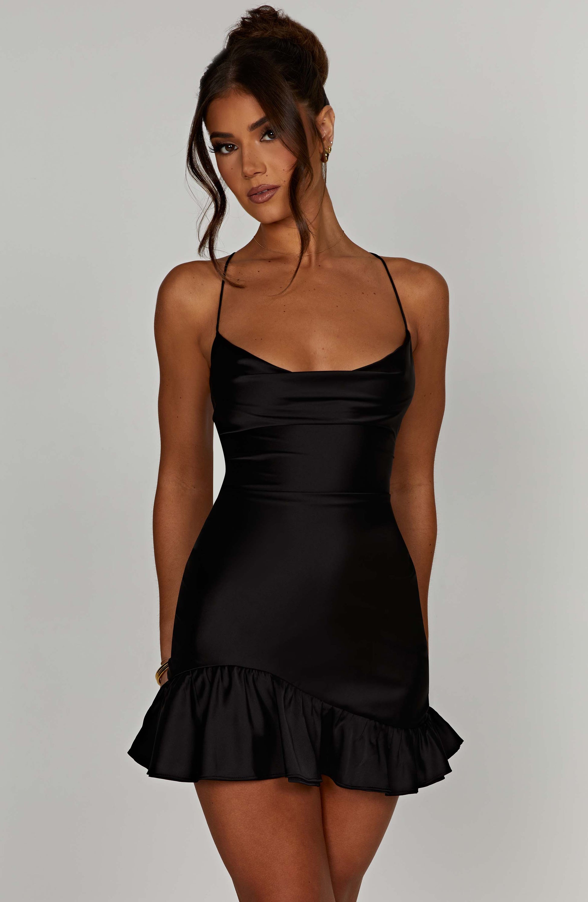 Nicola Mini Šaty - Černá