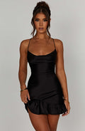 Nicola Mini Šaty - Černá