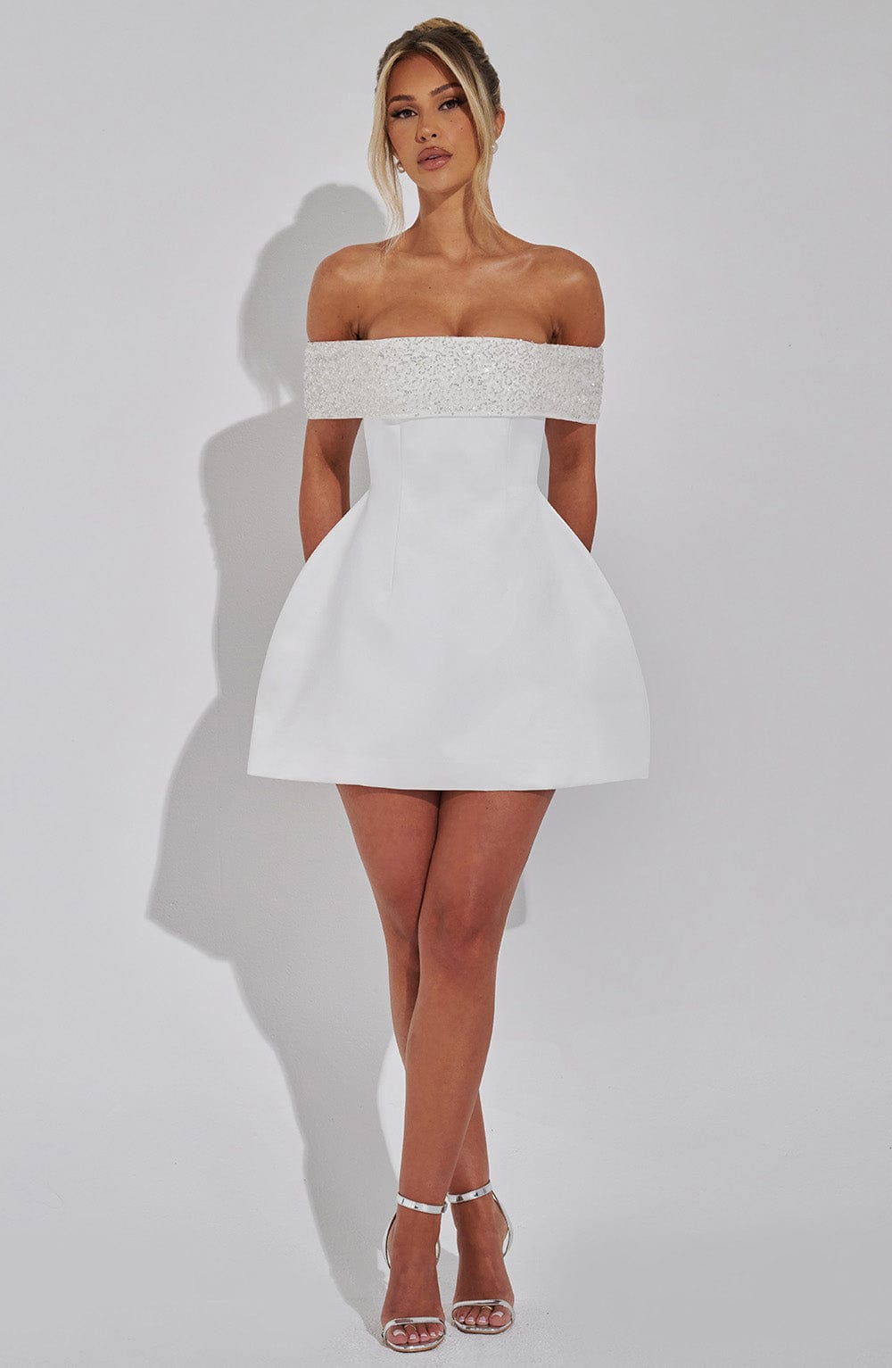 Noelle Mini Šaty - Slonová kost