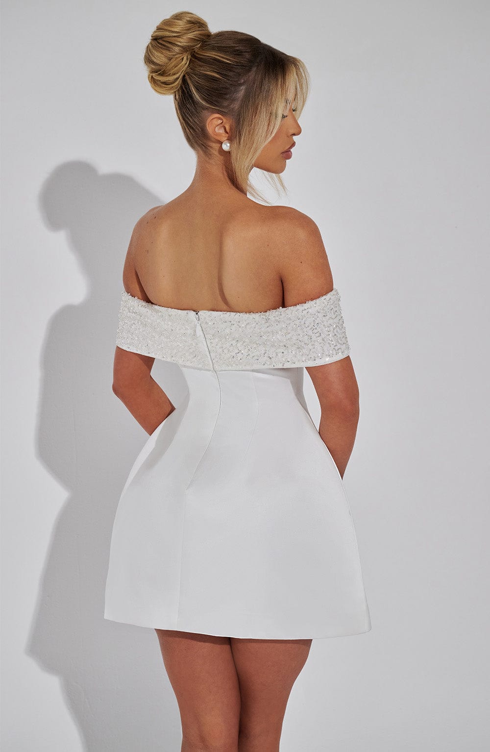 Noelle Mini Šaty - Slonová kost