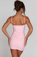Nyla Mini Šaty - Baby Pink