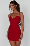 Nyla Mini Šaty - Červená