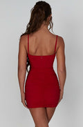 Nyla Mini Šaty - Červená