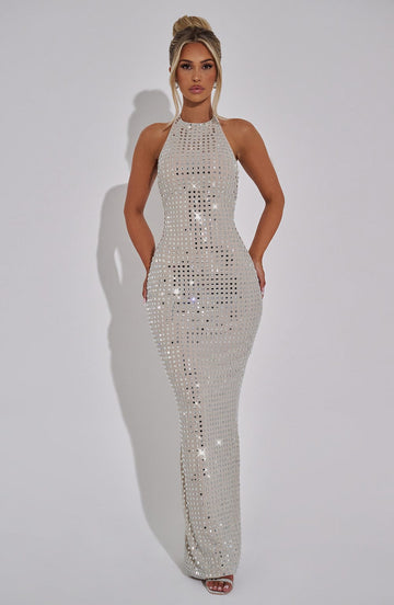 Maxi šaty Odessa - Nude