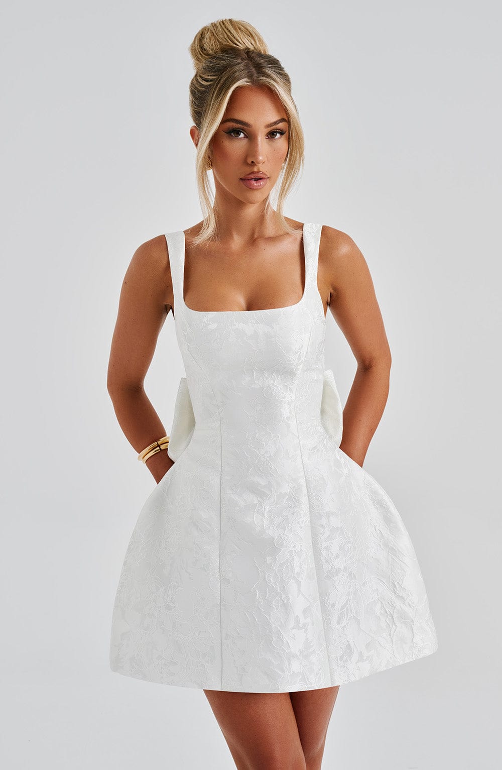 Orla Mini Šaty - Ivory