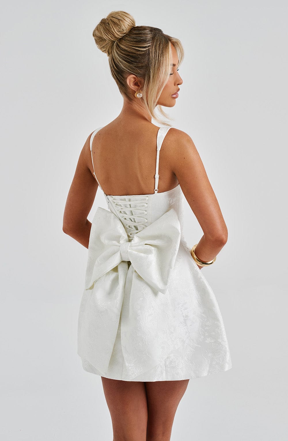 Orla Mini Šaty - Ivory