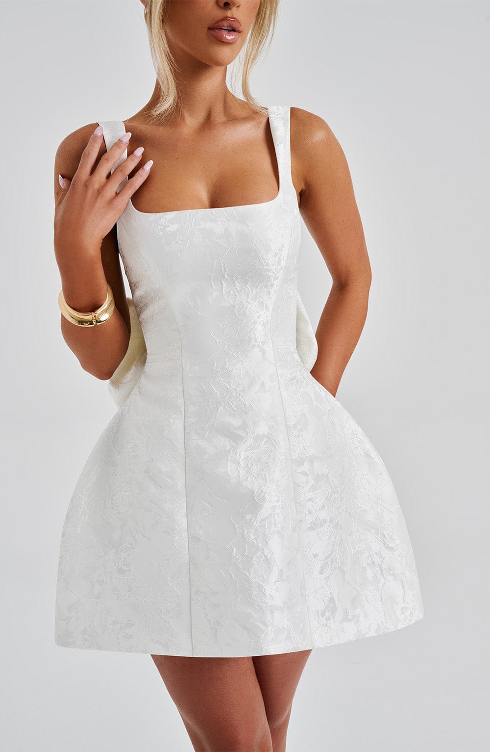 Orla Mini Šaty - Ivory