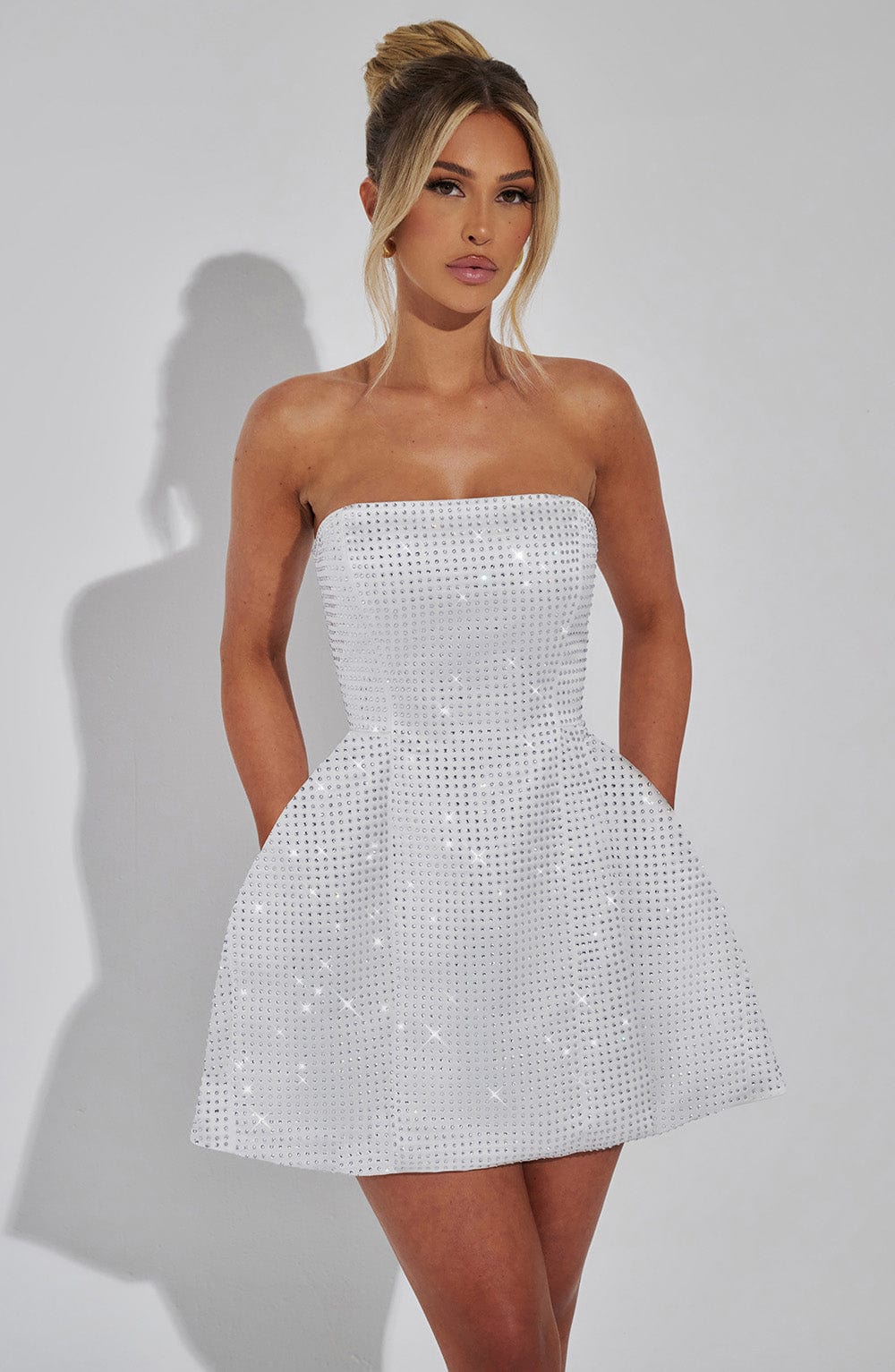 Paloma Mini Šaty - Slonová kost