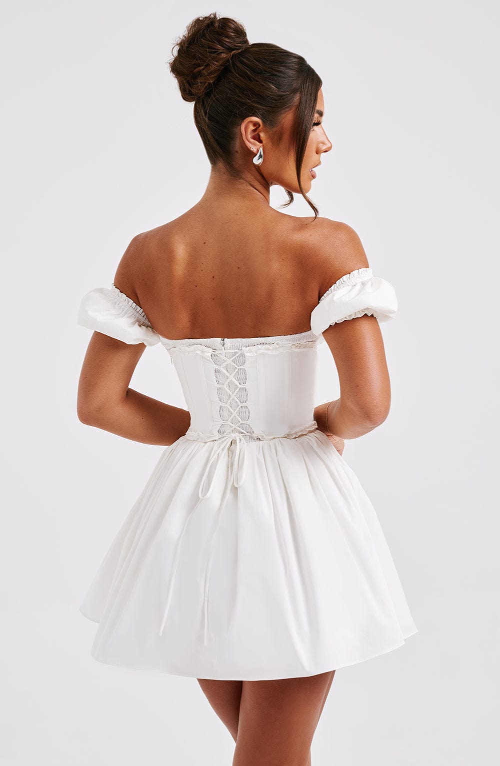 Penelope Mini Šaty - Černá/Bílá