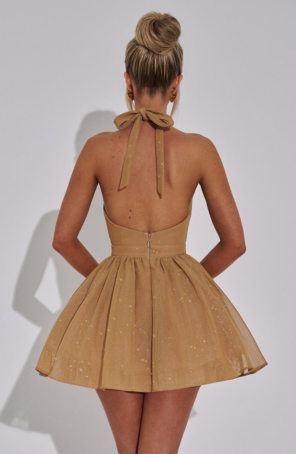 Pippa Mini Šaty - Zlatá Jiskra
