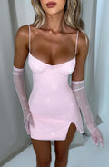 Pixie Mini Šaty - Růžová Jiskra