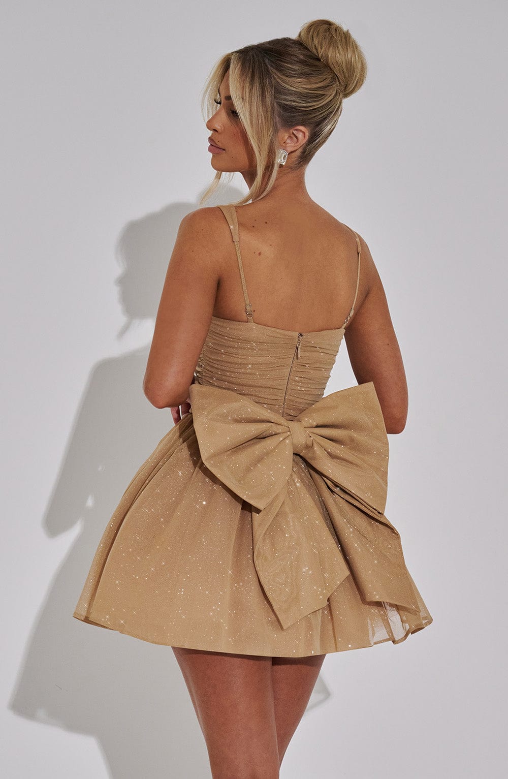 Polly Mini Šaty - Zlatá Jiskra