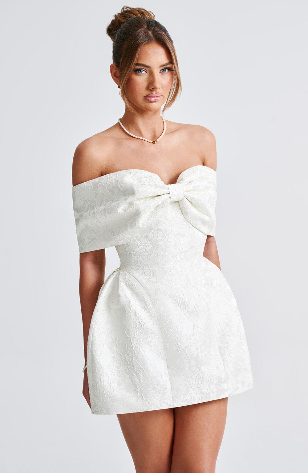 Raquel Mini Šaty - Slonová kost