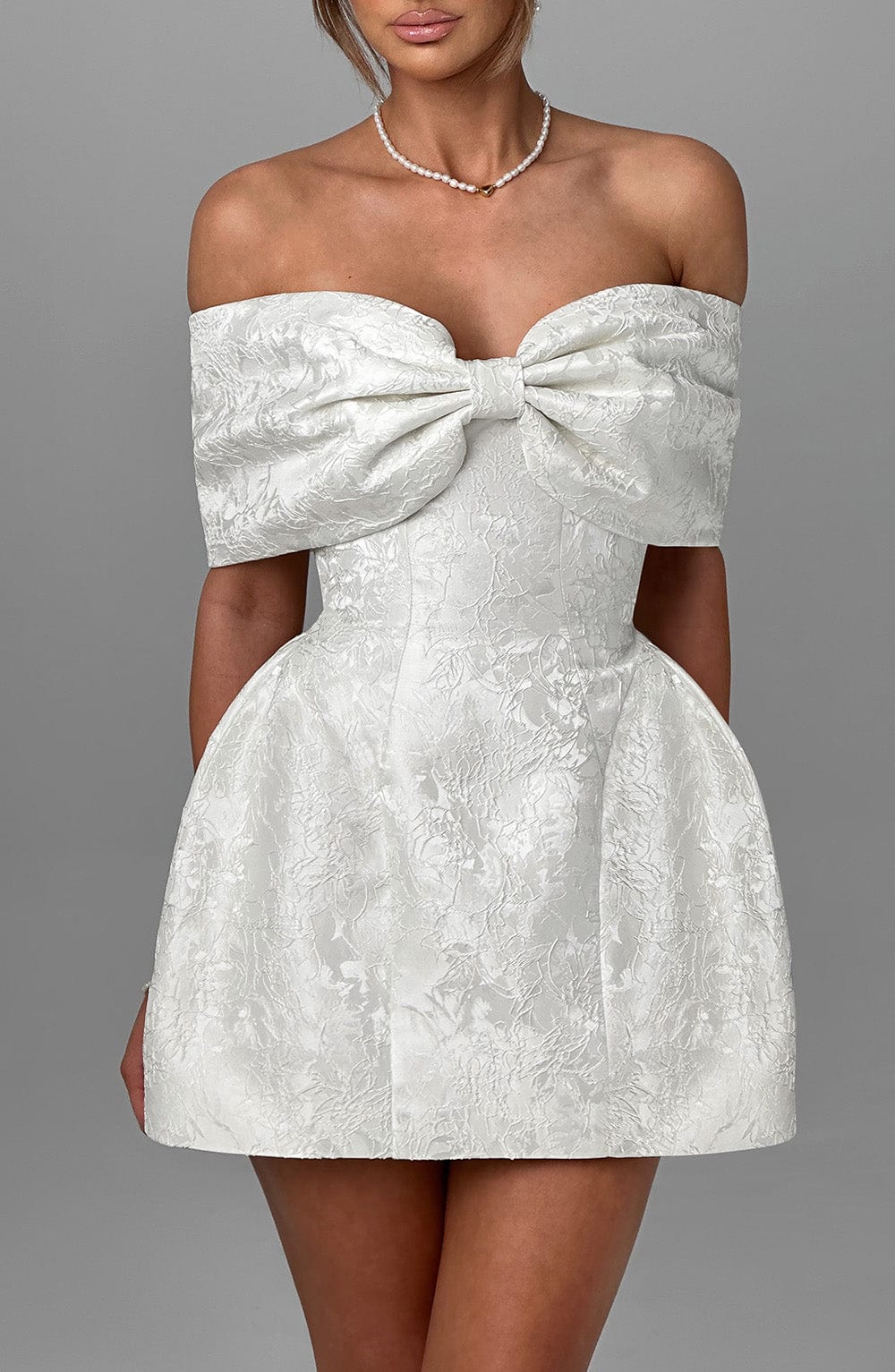 Raquel Mini Šaty - Slonová kost