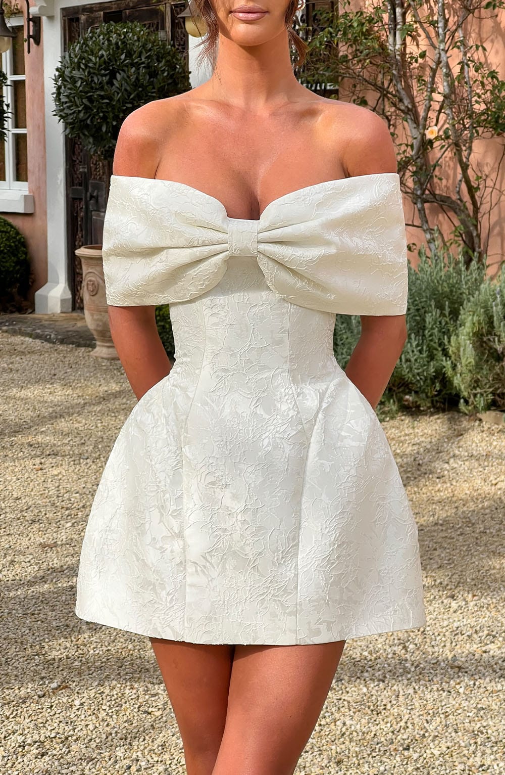 Raquel Mini Šaty - Slonová kost