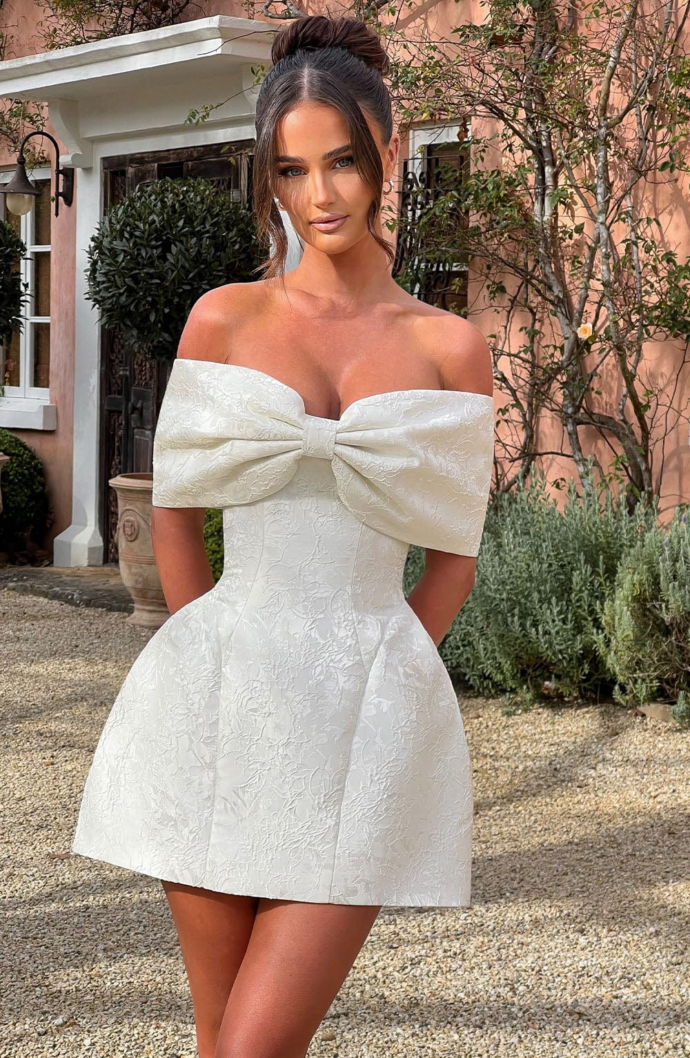 Raquel Mini Šaty - Slonová kost