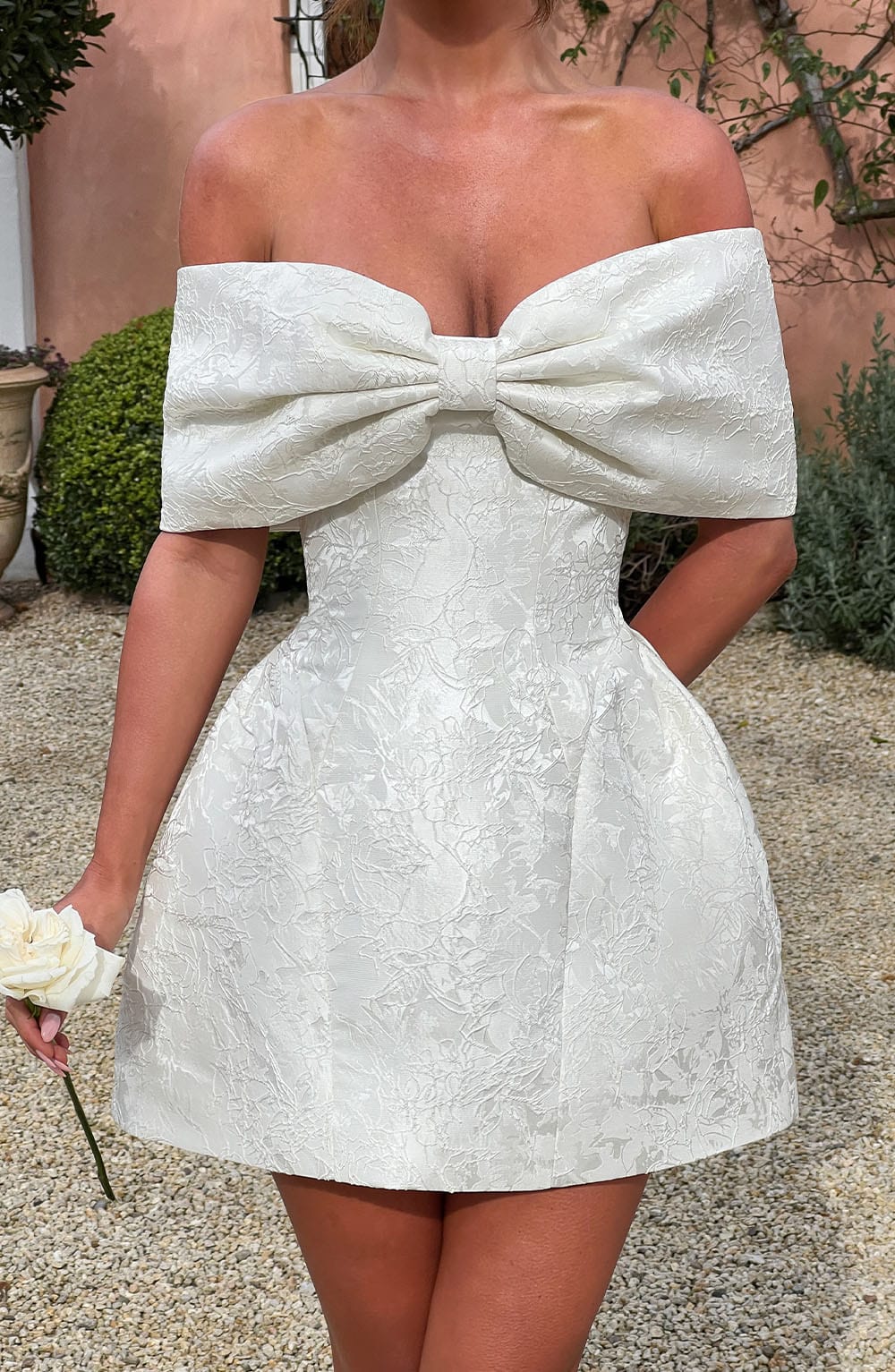 Raquel Mini Šaty - Slonová kost