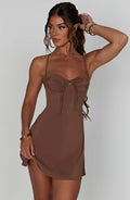 Renee Mini Šaty - Čokoláda