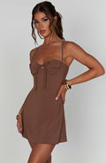 Renee Mini Šaty - Čokoláda