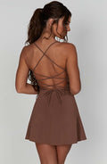 Renee Mini Šaty - Čokoláda