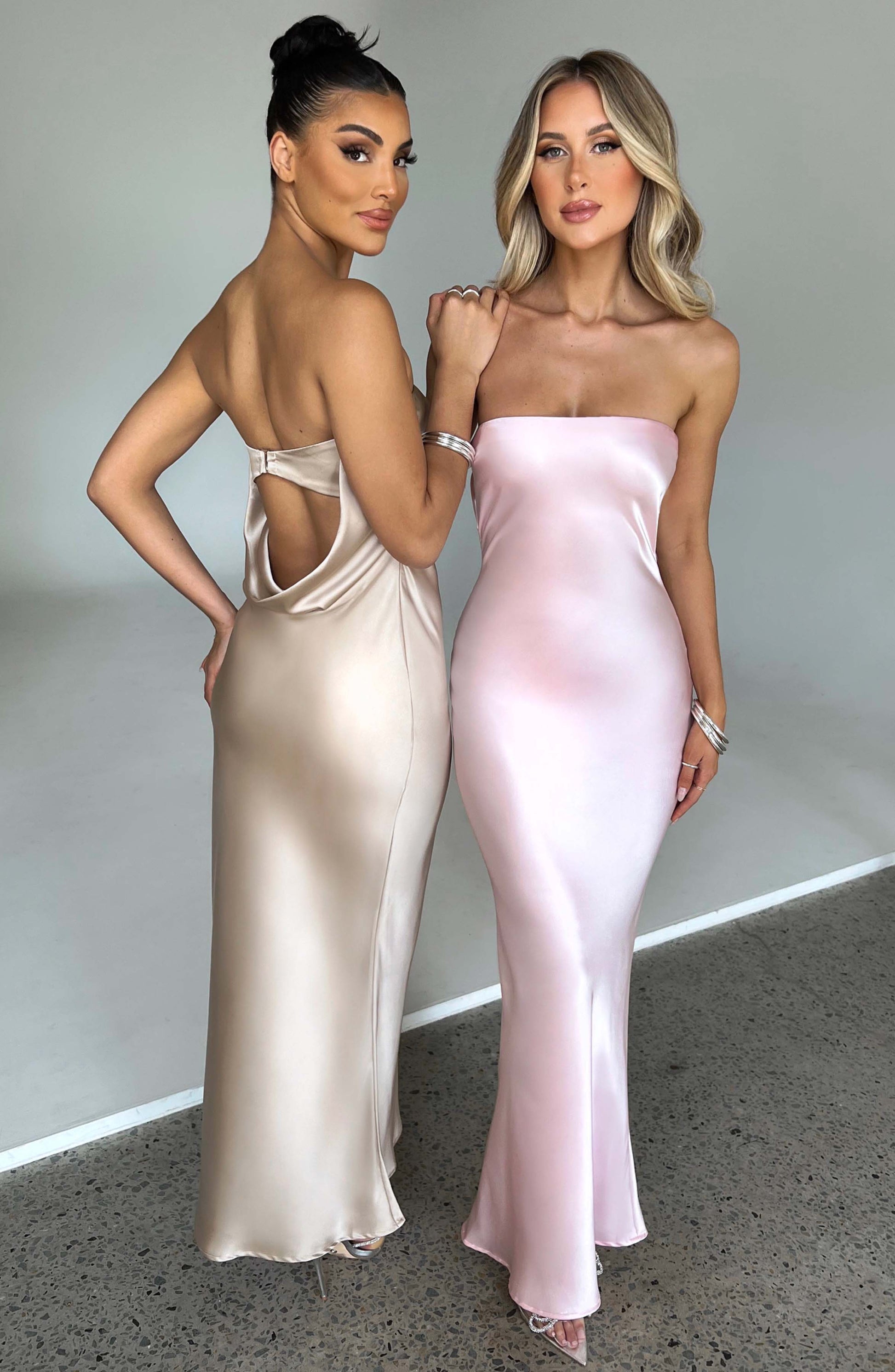 Šaty Rheanna Maxi - Růžová