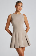 Rory Mini Šaty - Taupe