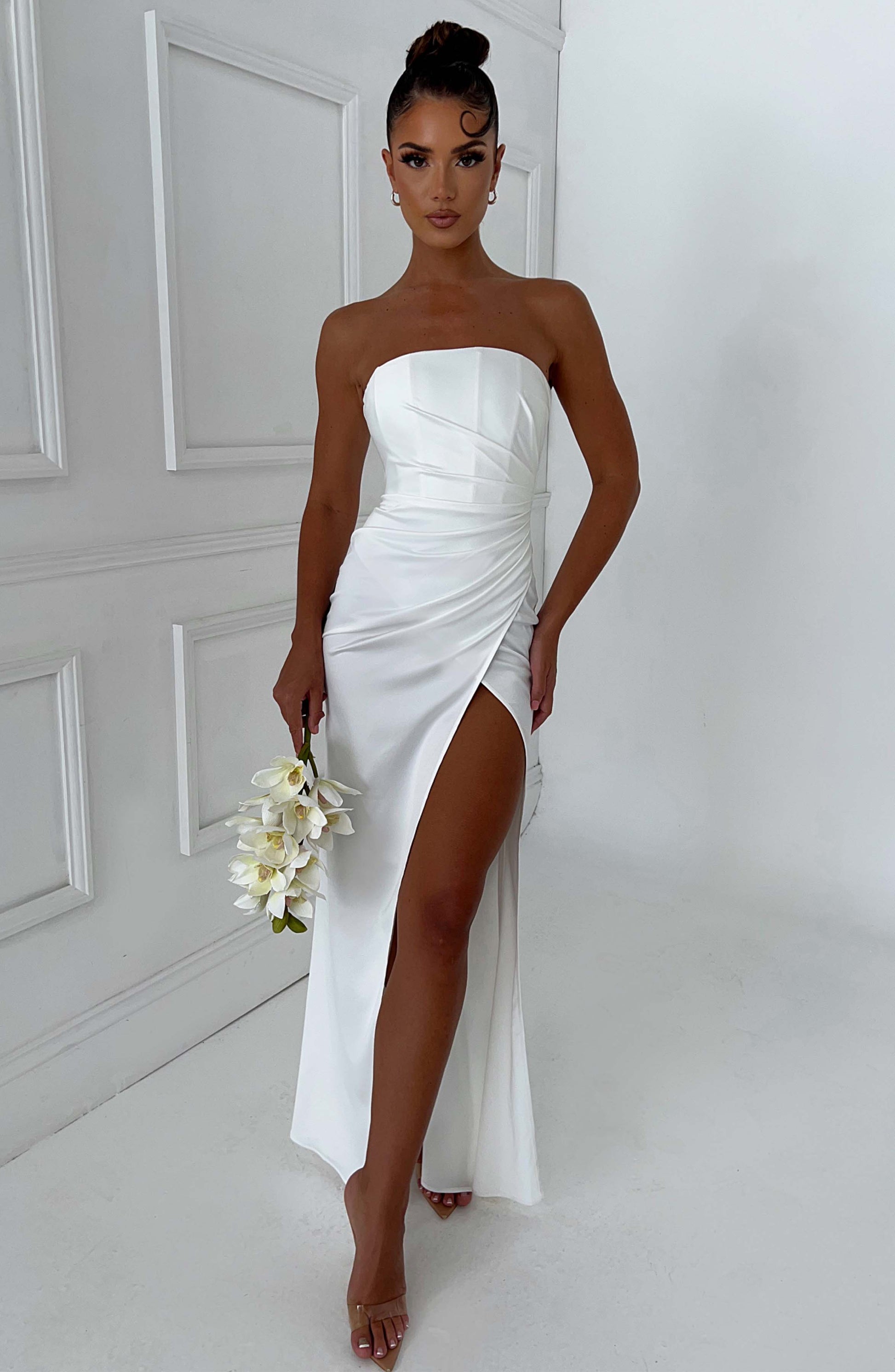 Safiya Maxi Šaty - Slonová kost