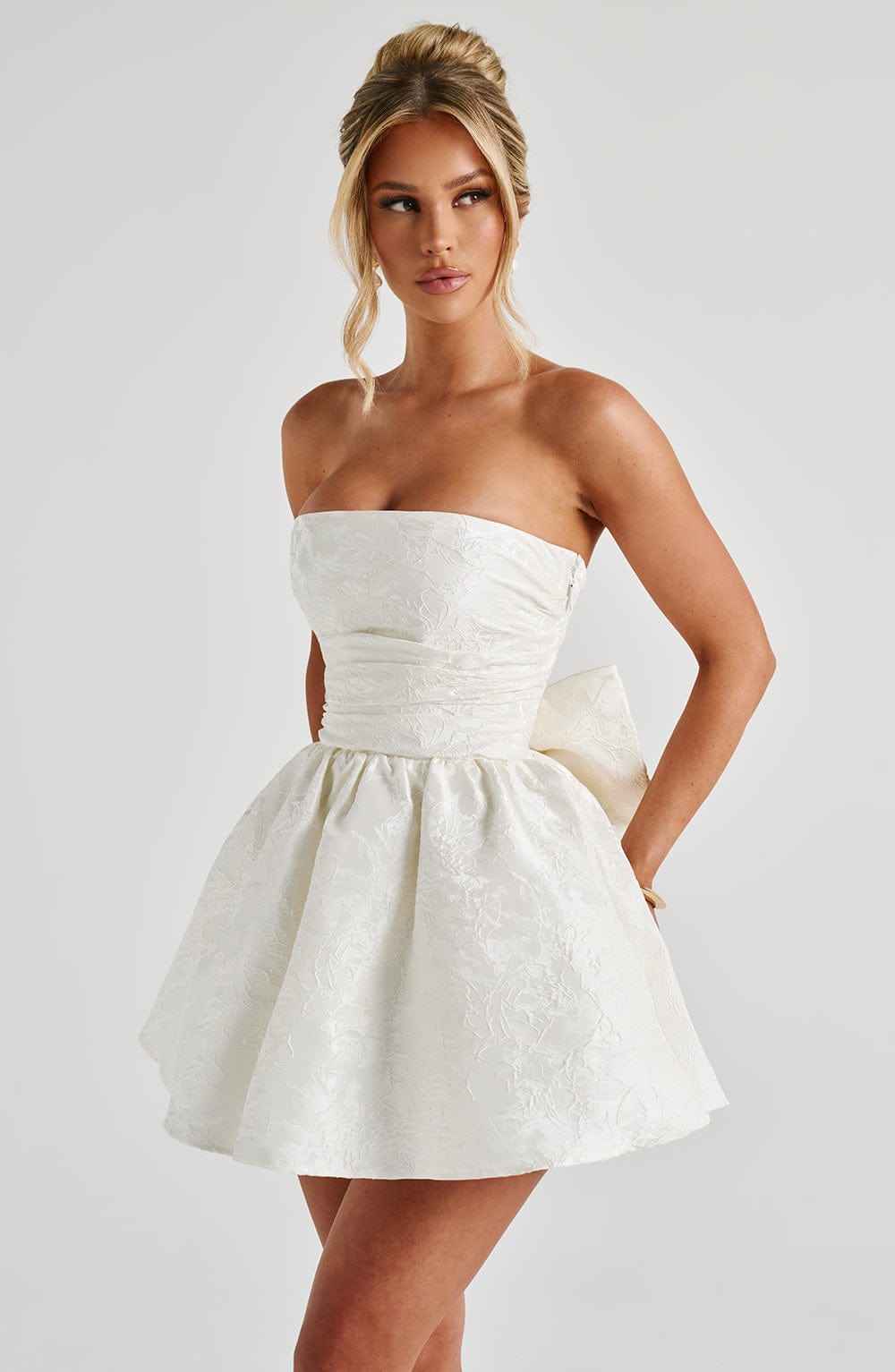 Šaty Salome Mini - Slonová kost