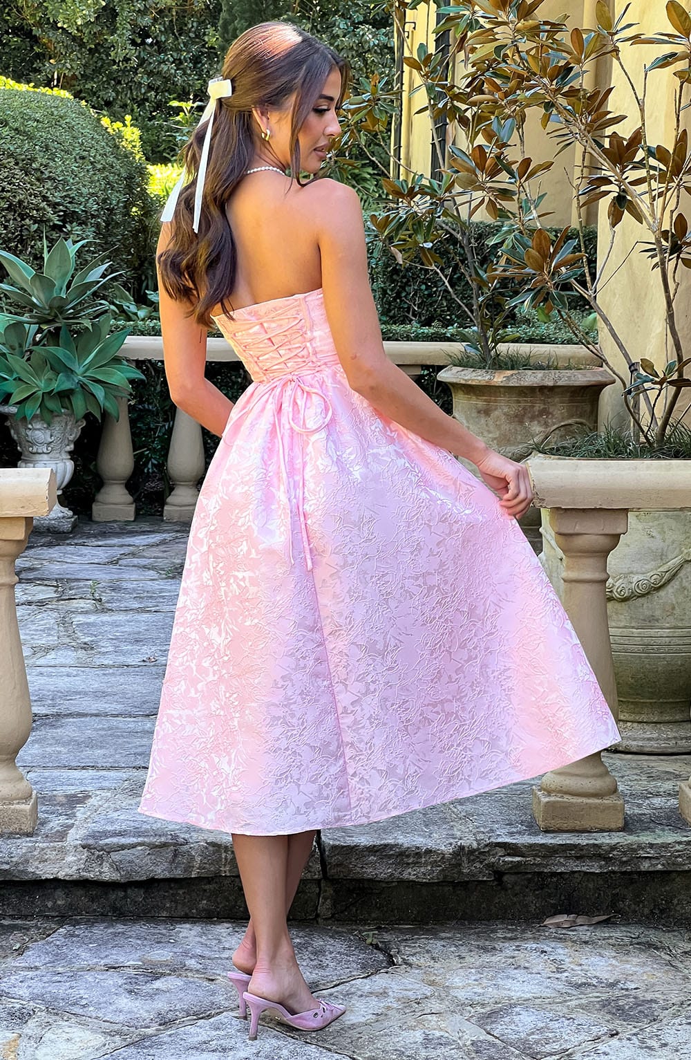 Šaty Saoirse Midi - Růžová