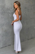 Saskia Maxi Šaty - Bílá