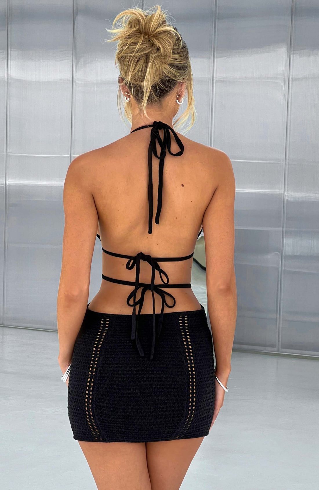 Selena Mini Šaty - Černá