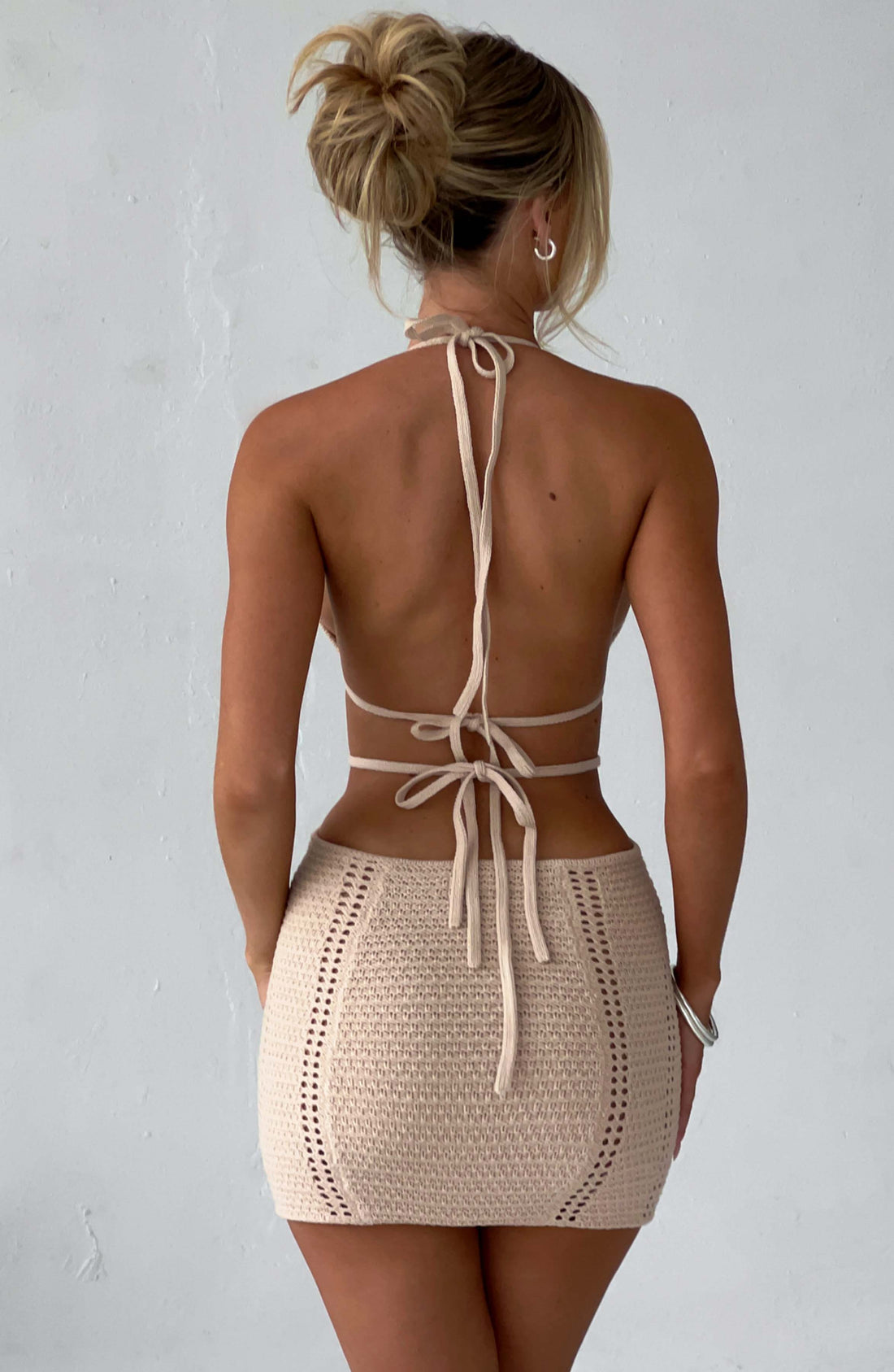 Dámské minišaty Selena - Krémová