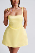 Sofie Mini Šaty - Citrónová