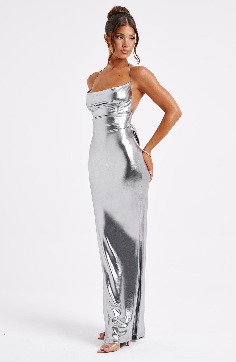Šaty Talisa Maxi - Gunmetal