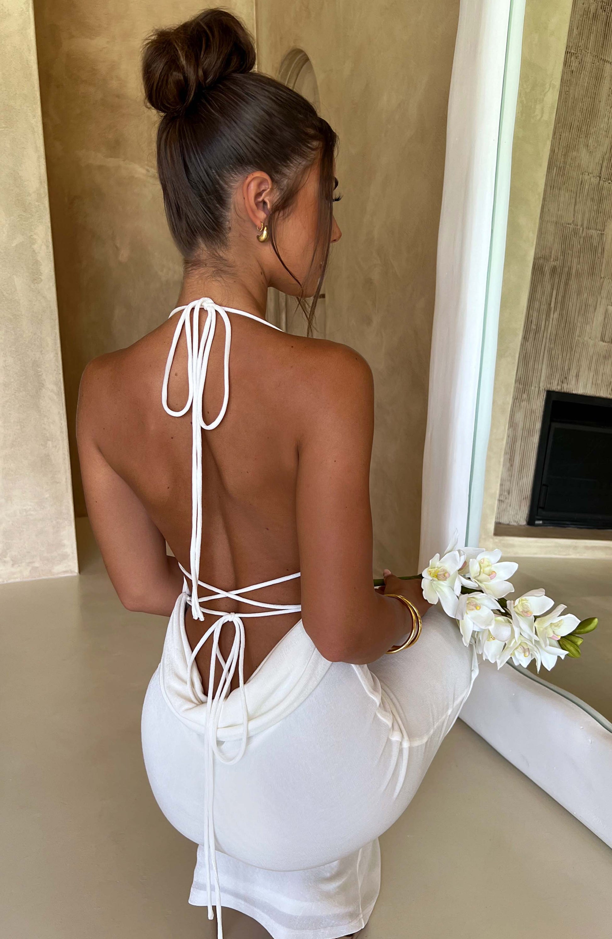 Talisa Maxi Šaty - Slonová kost