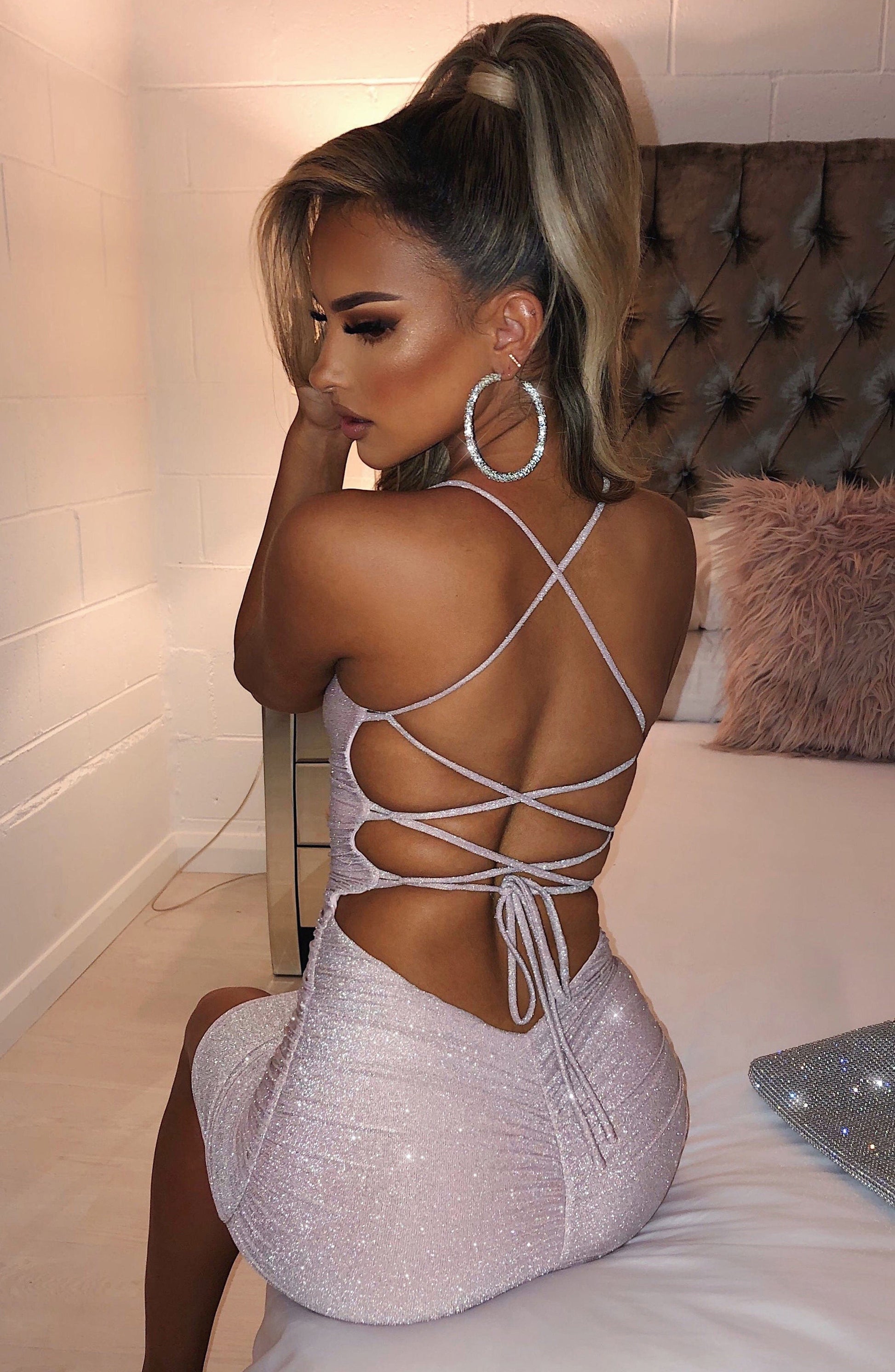 Tati Mini Šaty - Růžová Jiskra